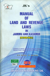 Manual Of Land And Revenue Laws In Jammu And Kashmir